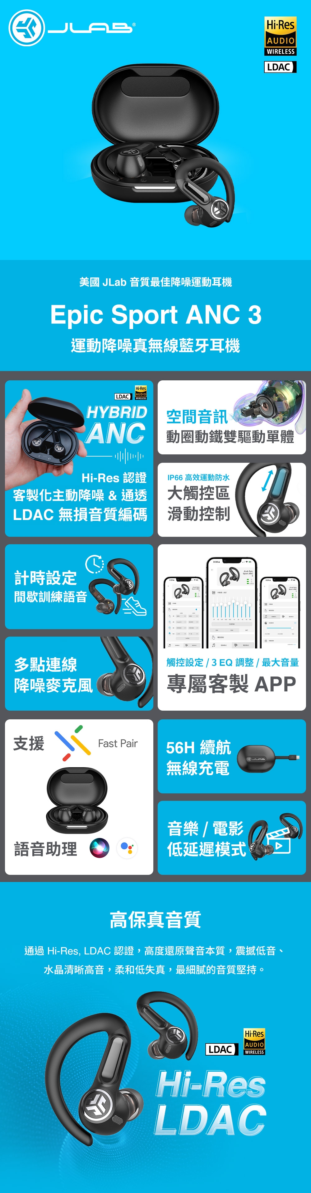 JLab Epic Sport ANC 3 - 詳情2