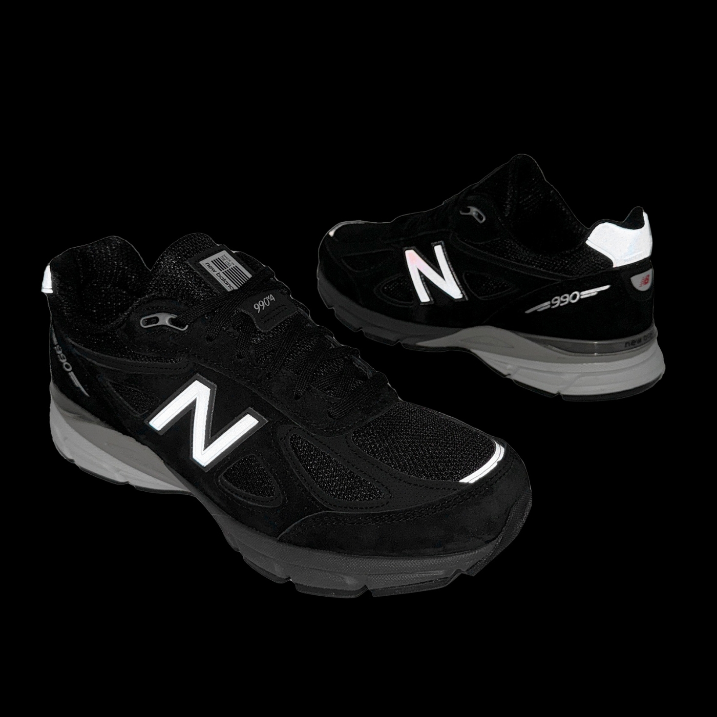 New Balance 休閒鞋990 V4 男鞋女鞋黑灰美製麂皮緩震經典情侶鞋
