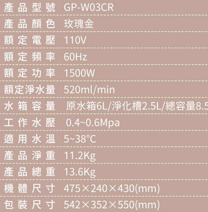 G-PLUS拓勤 GP-W03CR - 詳情5