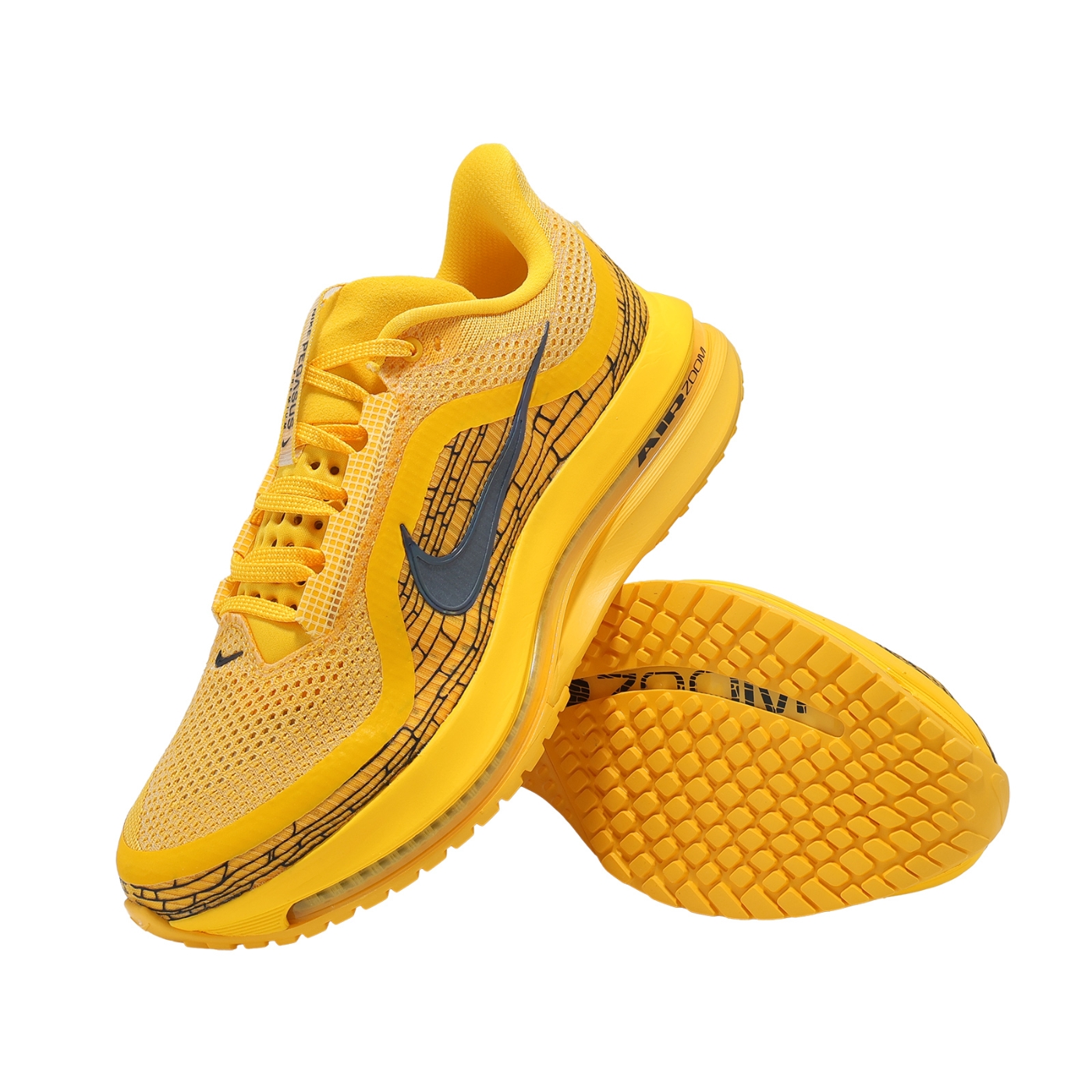 Nike 慢跑鞋Pegasus Premium LV8 男鞋金黑厚底緩震運動鞋IH3256-700 