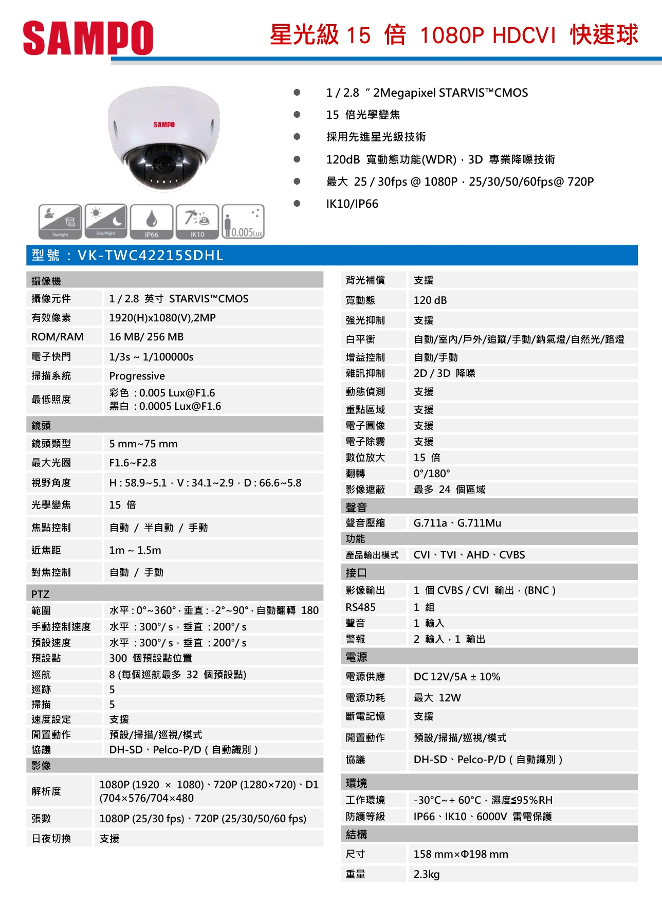 SAMPO聲寶 VK-TWC42215SDHL - 詳情1