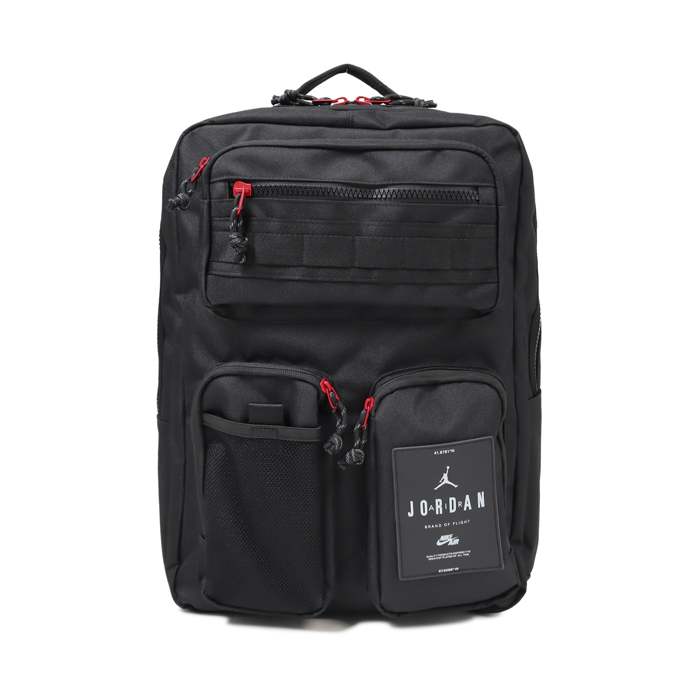 Nike 後背包Jordan Backpack 黑紅15吋多夾層筆電包雙肩包背包 