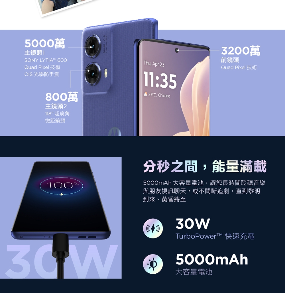 Motorola摩托羅拉 G85 - 詳情4