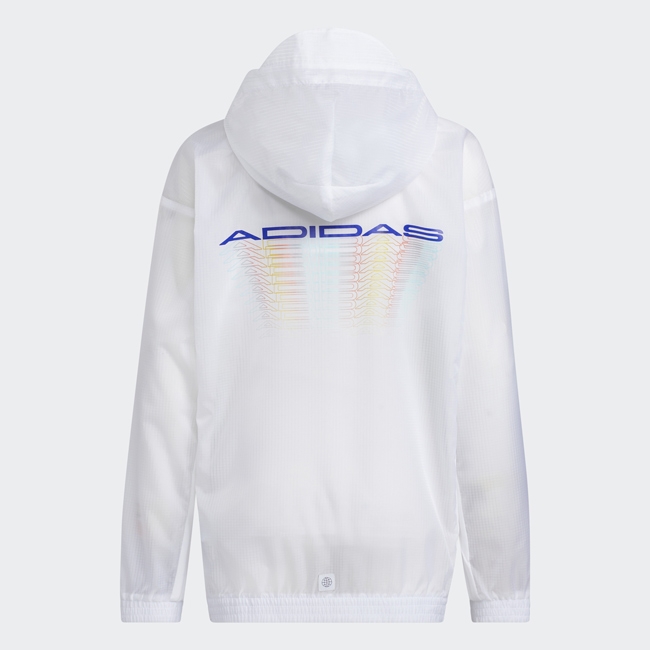 【adidas 愛迪達】 LOGO 風衣外套童裝HE2562 上衣| Yahoo購物中心