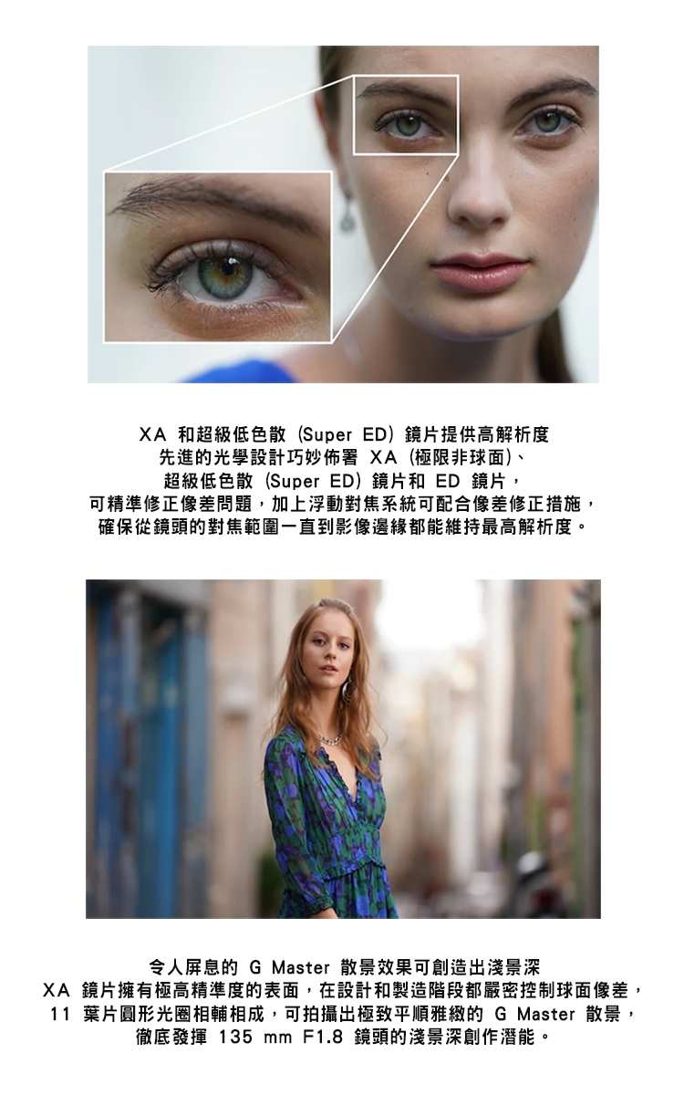 SONY索尼 SEL135F18GM FE 135mm F1.8 GM - 詳情1