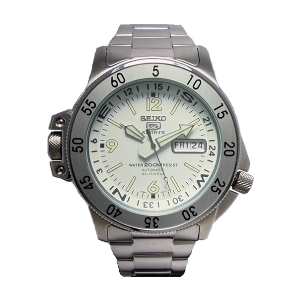 SEIKO 5 Sports系列航海探險機械腕錶-銀X白-SKZ207K1 | 其他機械錶
