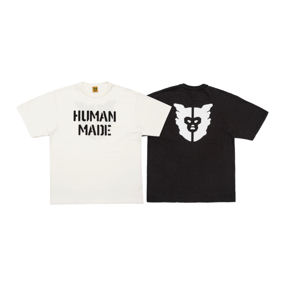 Human Made Graphic T Shirt 背後猿人頭短袖白/黑上衣T恤HM28TE012