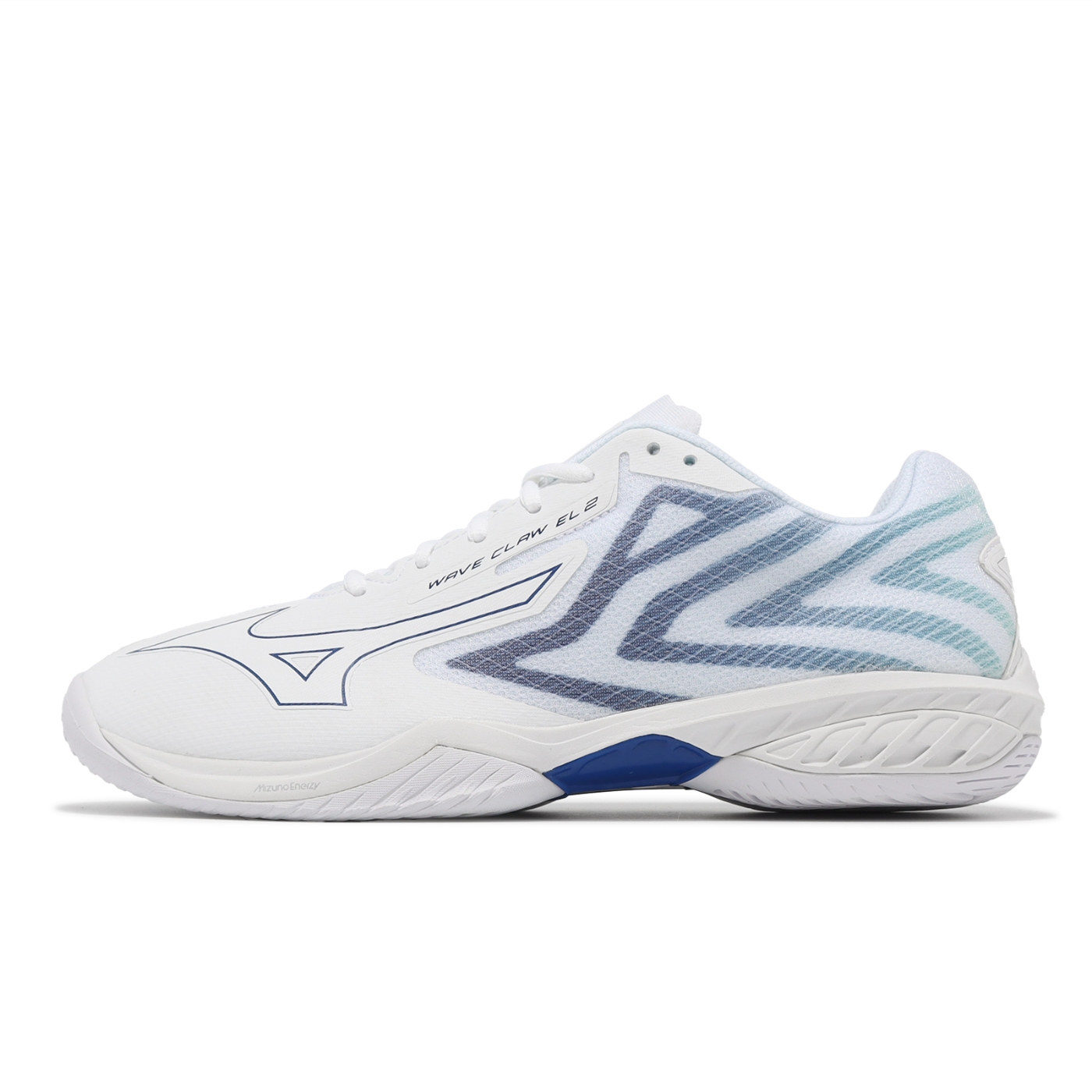 Mizuno 羽球鞋Wave Claw EL Super Wide 男鞋女鞋超寬楦白藍止滑