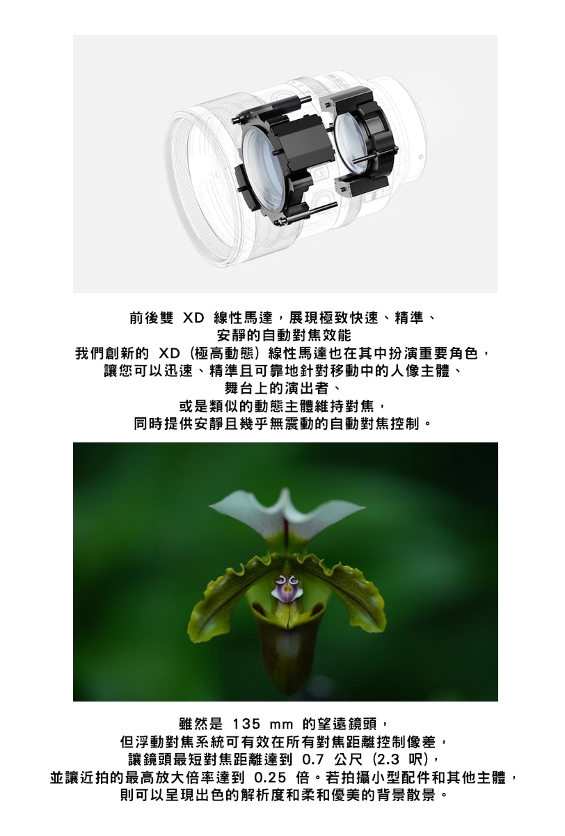 SONY索尼 SEL135F18GM FE 135mm F1.8 GM - 詳情2