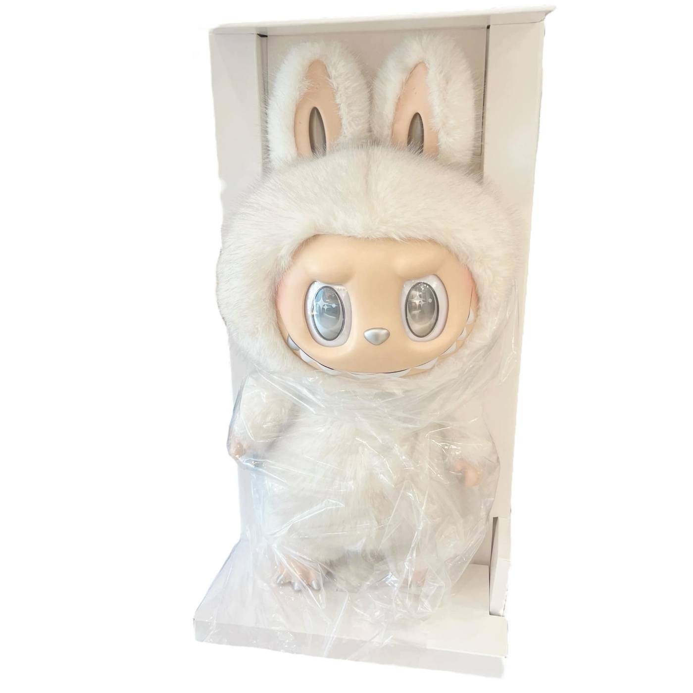 Labubu 大天使 LABUBU Zimomo THE MONSTERS 天使白色大首領大娃58cm