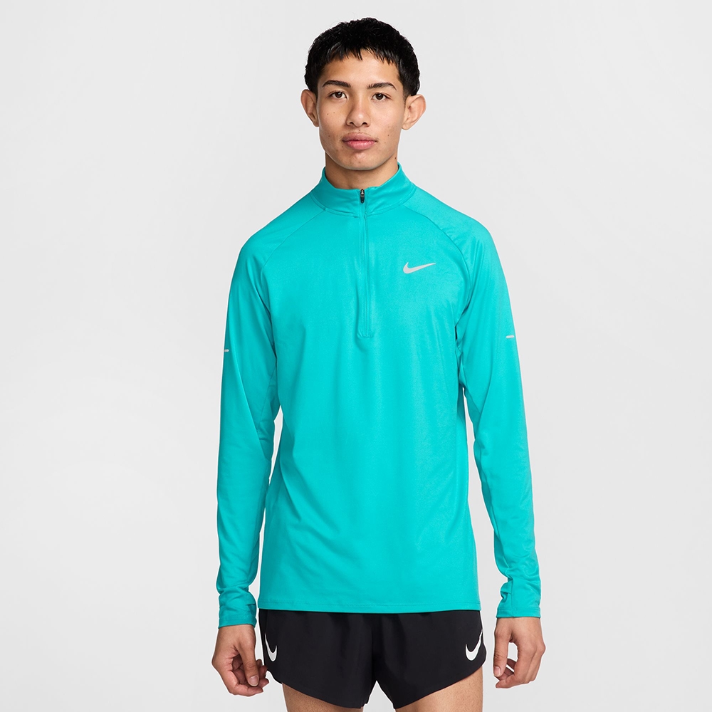 NIKE 長袖上衣男防曬AS M NK DF STRIDE HZ MIDLAYER 藍綠HV2181-345