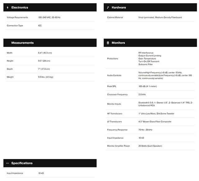 Presonus Eris 4.5BT 2nd Gen - 詳情8