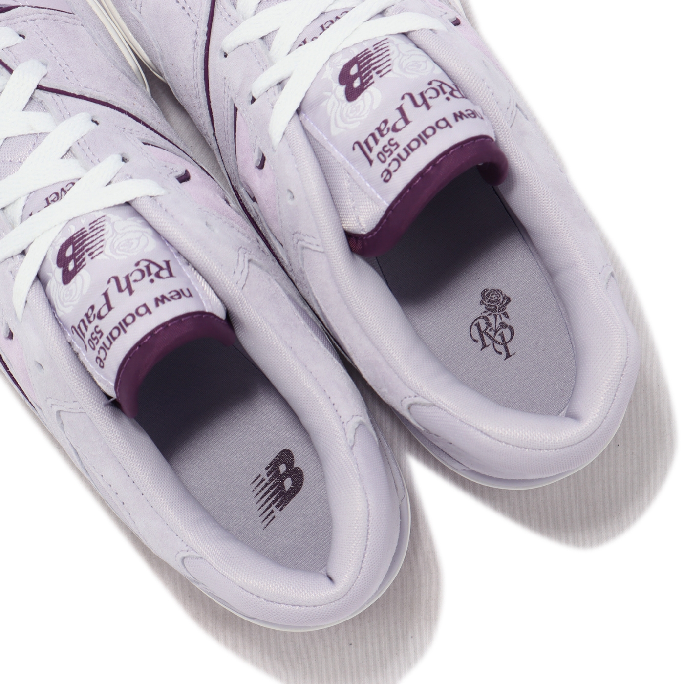 New Balance x Rich Paul 休閒鞋550 男鞋女鞋紫白麂皮復古NB 紐巴倫 