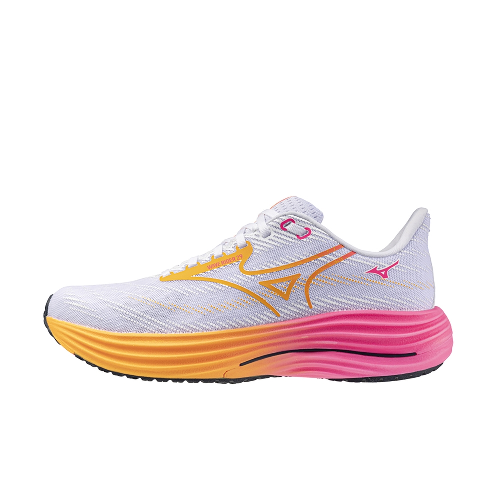 Mizuno 美津濃Wave Rider 29 [J1GC259302] 男女慢跑鞋跑鞋路跑白粉紅