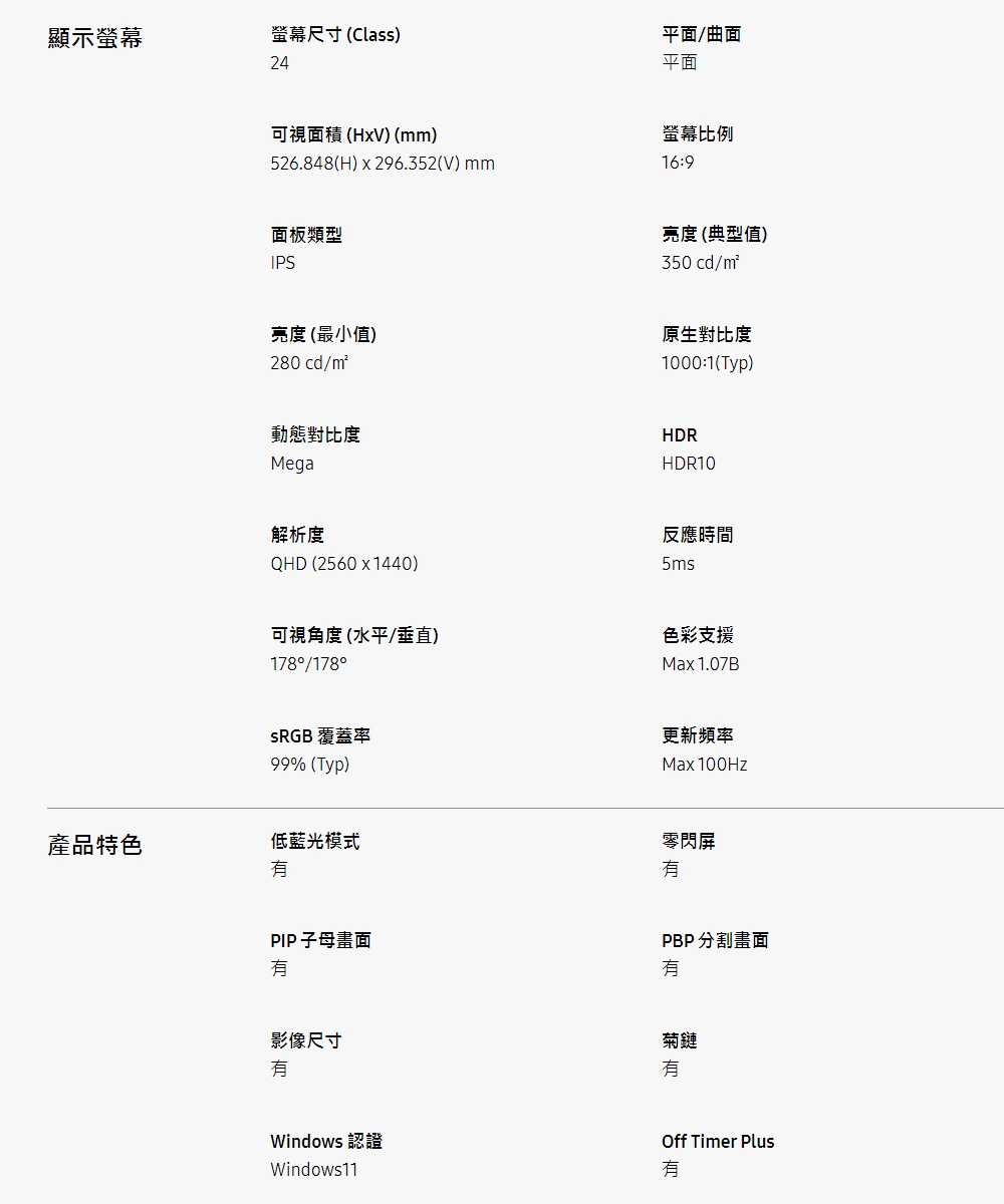 SAMSUNG三星 S24D604UAC - 詳情4