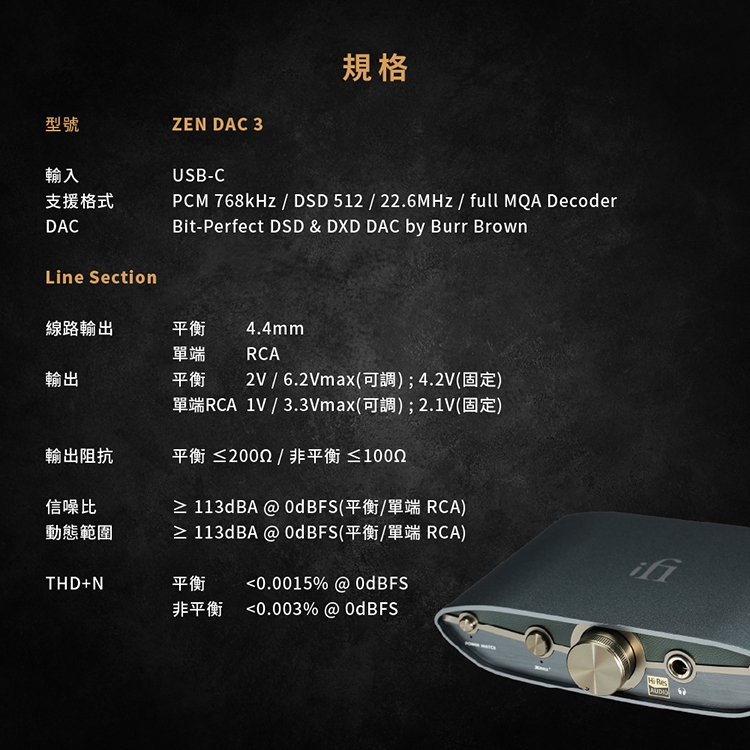 IFI ZEN DAC 3 - 詳情4