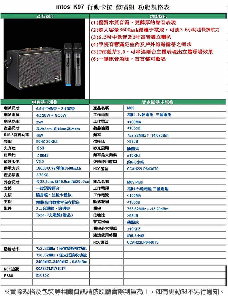 Mtos美迪奧斯 K97 - 詳情4