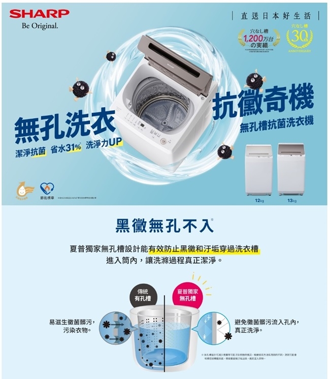 SHARP夏普 ES-ASG12T - 詳情5