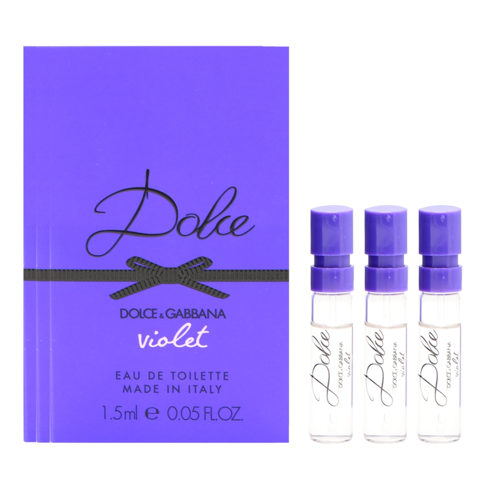 Dolce & Gabbana D&G DOLCE VIOLET 紫漾花園女性淡香水1.5ml 針管X3入