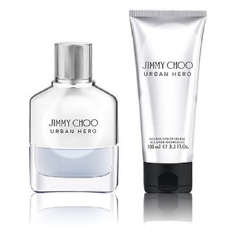 Jimmy Choo Urban Hero 男性淡香精50ml +沐浴精100ml 無外盒| 香水