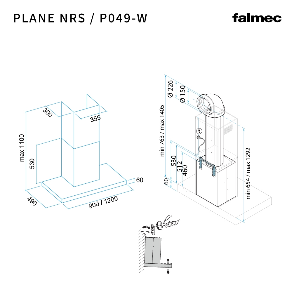 Falmec P049-W - 詳情1