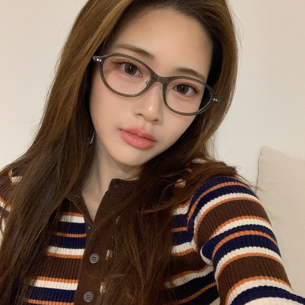 CARIN橢圓框光學眼鏡/透卡其#RONENN R C2 | 一般鏡框| Yahoo購物中心