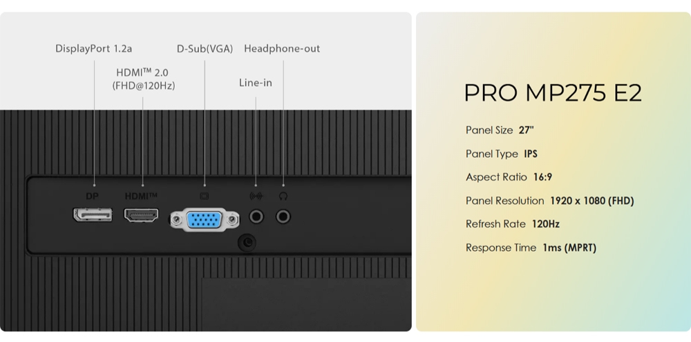 MSI微星 MP275W - 詳情4