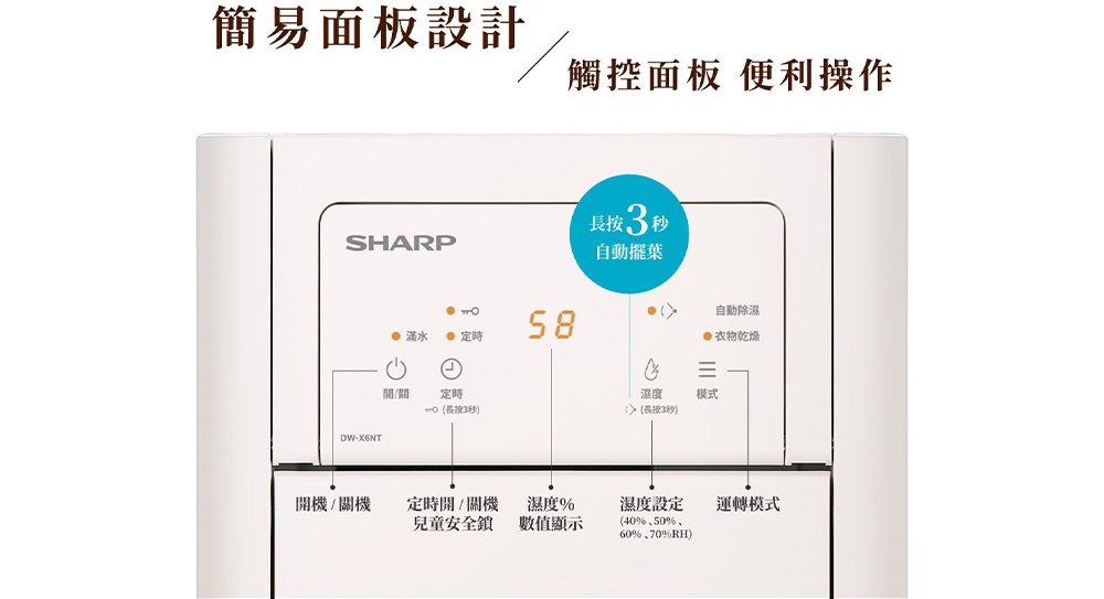 SHARP夏普 DW-X6NT-W - 詳情8