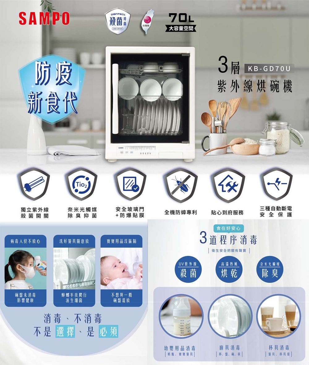 SAMPO聲寶 KB-GD70U - 詳情4