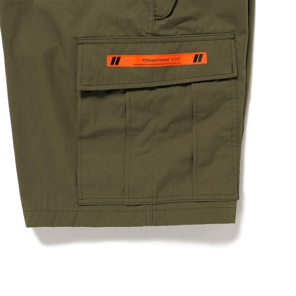 パンツ WTAPS 251WVDT-PTM10 MILS0001 XL 4 Wtaps Mils0001 / Shorts / Nyco. Weather. Cordura 軍綠色工裝短褲