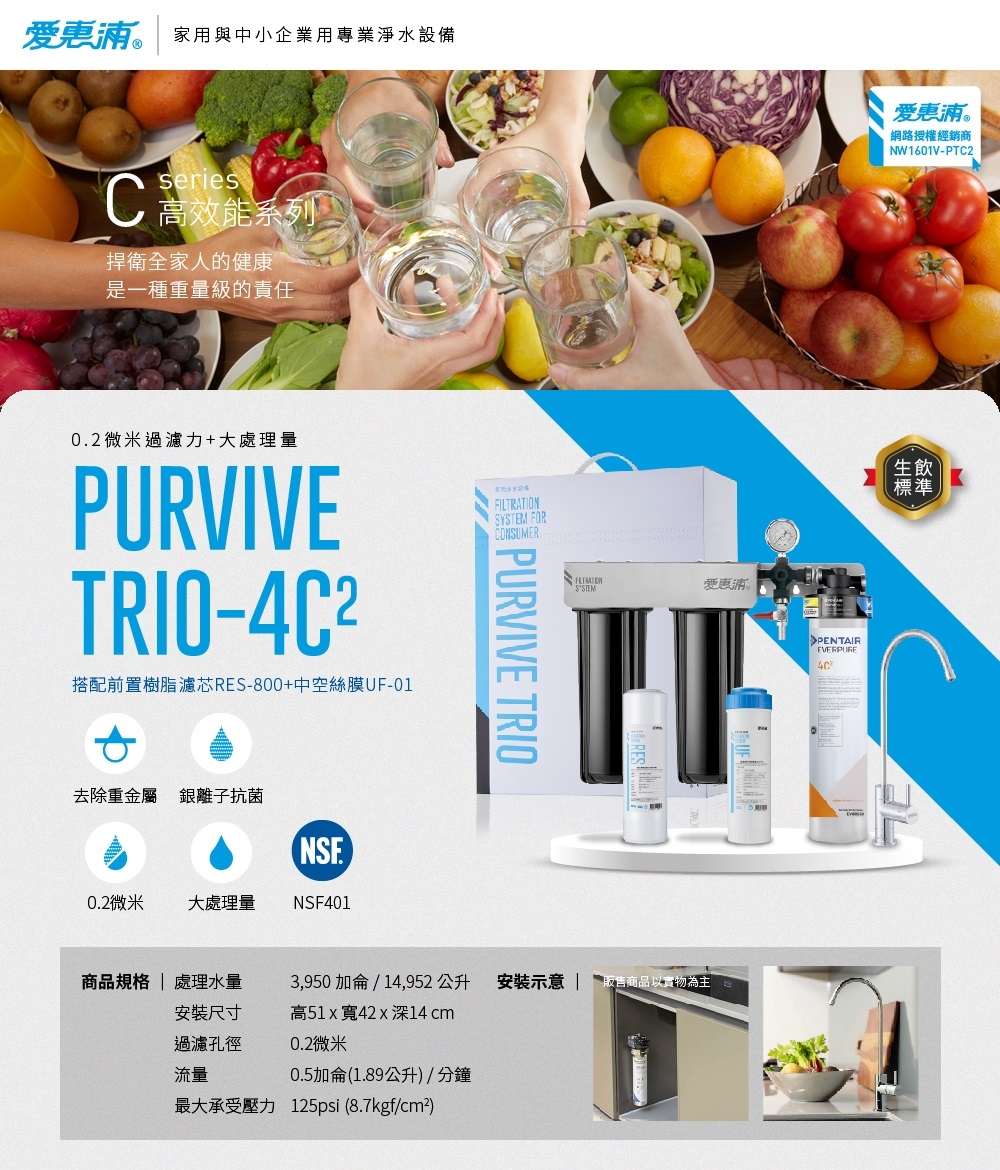 Everpure愛惠浦 Trio-4C2 - 詳情12