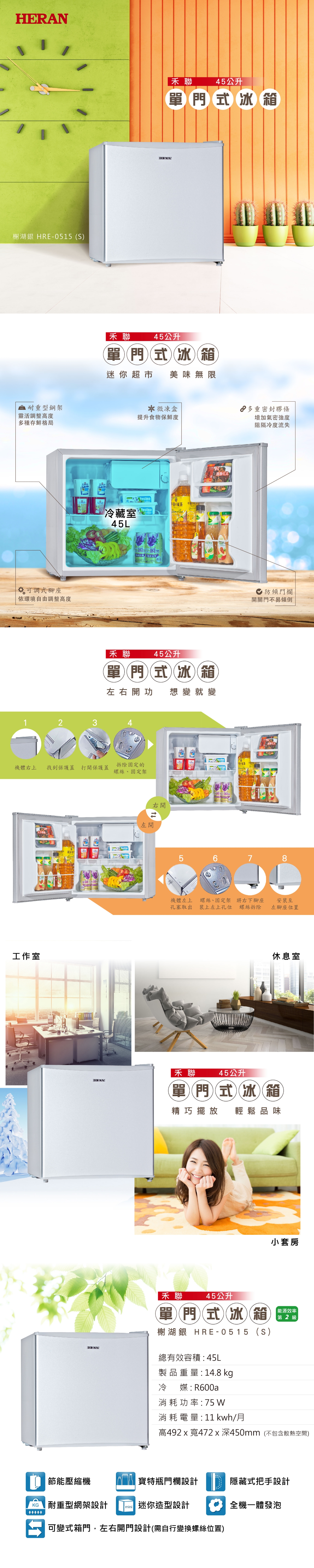 HERAN禾聯 HRE-0515-S - 詳情1