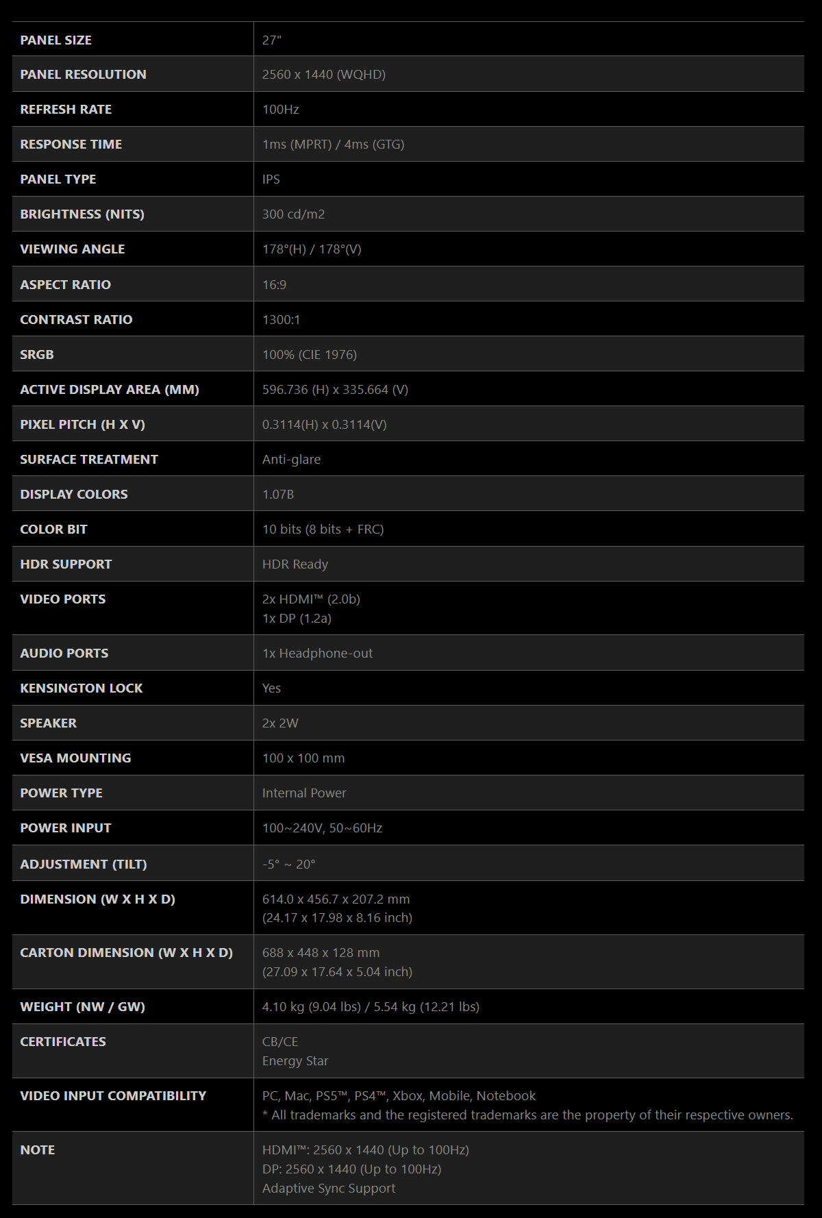 MSI微星 MP275Q - 詳情4