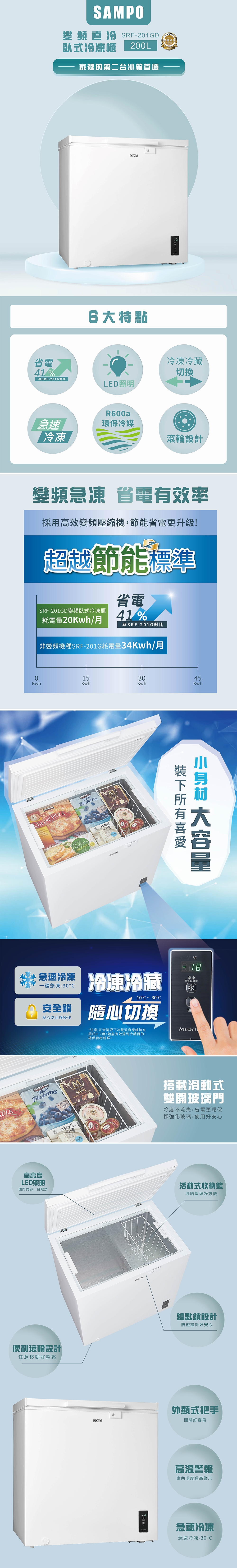 SAMPO聲寶 SRF-201GD - 詳情3