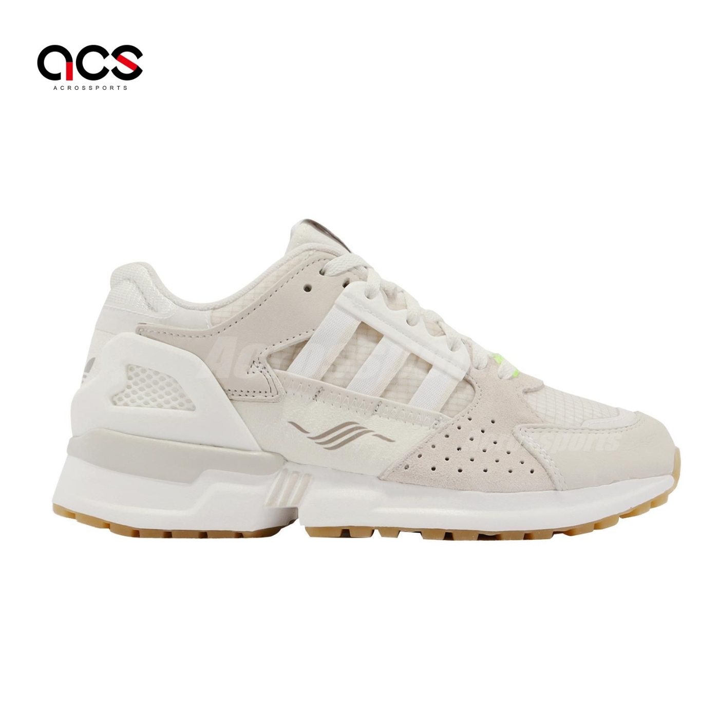 adidas 休閒鞋ZX 10000 C 男鞋女鞋奶茶色米白復古反光三葉草愛迪