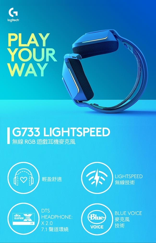 Logitech羅技 G733 - 詳情7
