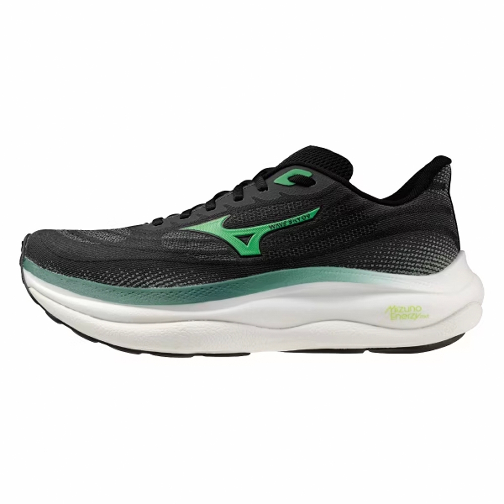 MIZUNO 美津濃慢跑鞋男鞋運動鞋緩震2E楦SKY 黑綠J1GC250255 | 慢跑鞋