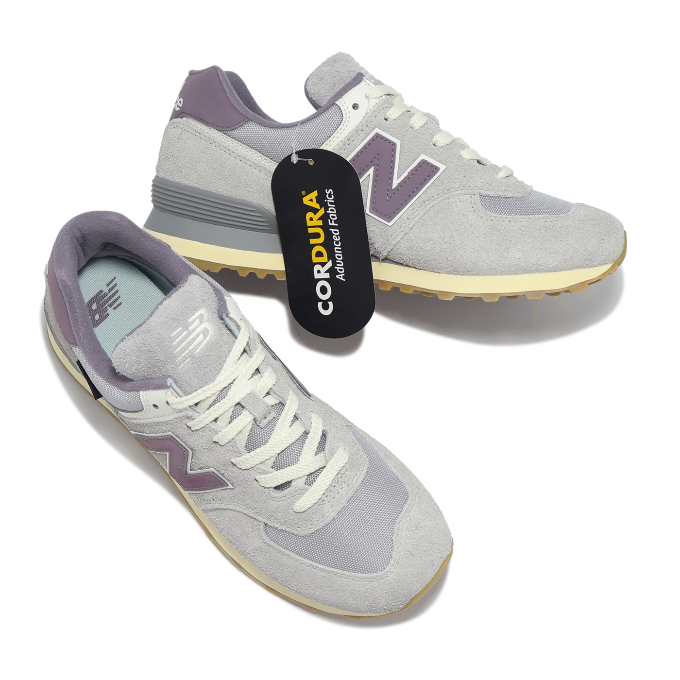New Balance 574 Cordura Grey Purple Sneakers | U574YGD | Size US 10 / EU 44 New Balance Unisex U574SPB Grey Grey – Orleans Shoe Co main image 3