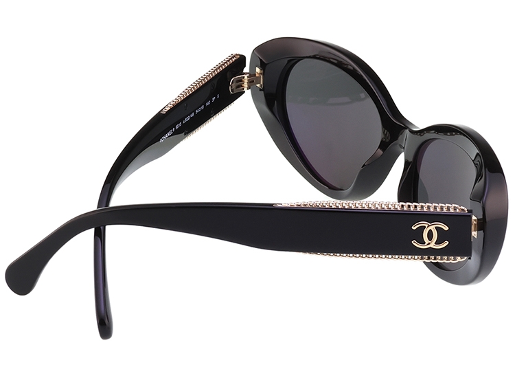 CHANEL 偏光香奈兒太陽眼鏡(黑色)CH5515 | 飾品| Yahoo購物中心