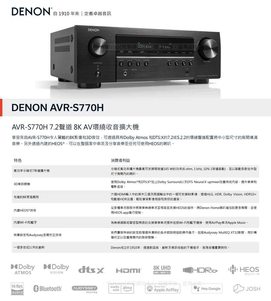 DENON AVR-S770H - 詳情3