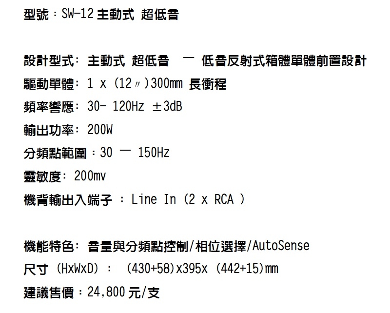 Wharfedale SW-12 - 詳情2