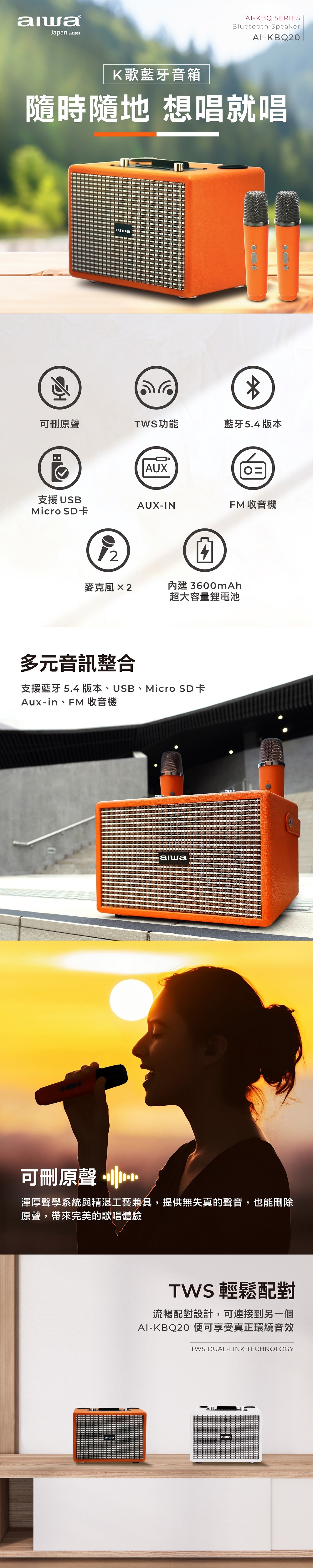 AIWA愛華 AI-KBQ20 - 詳情5