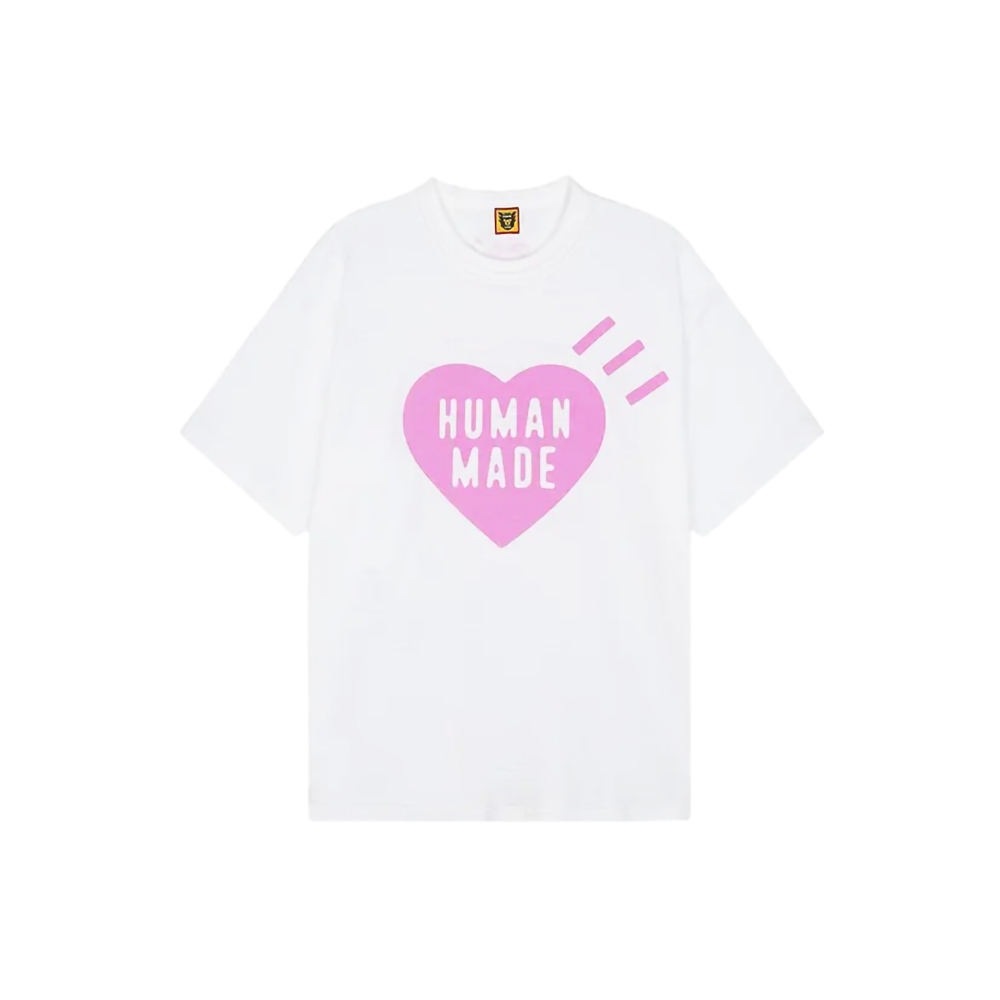 Human Made Heart T-Shirt 原宿限定粉色愛心白色/黑色限定款T恤