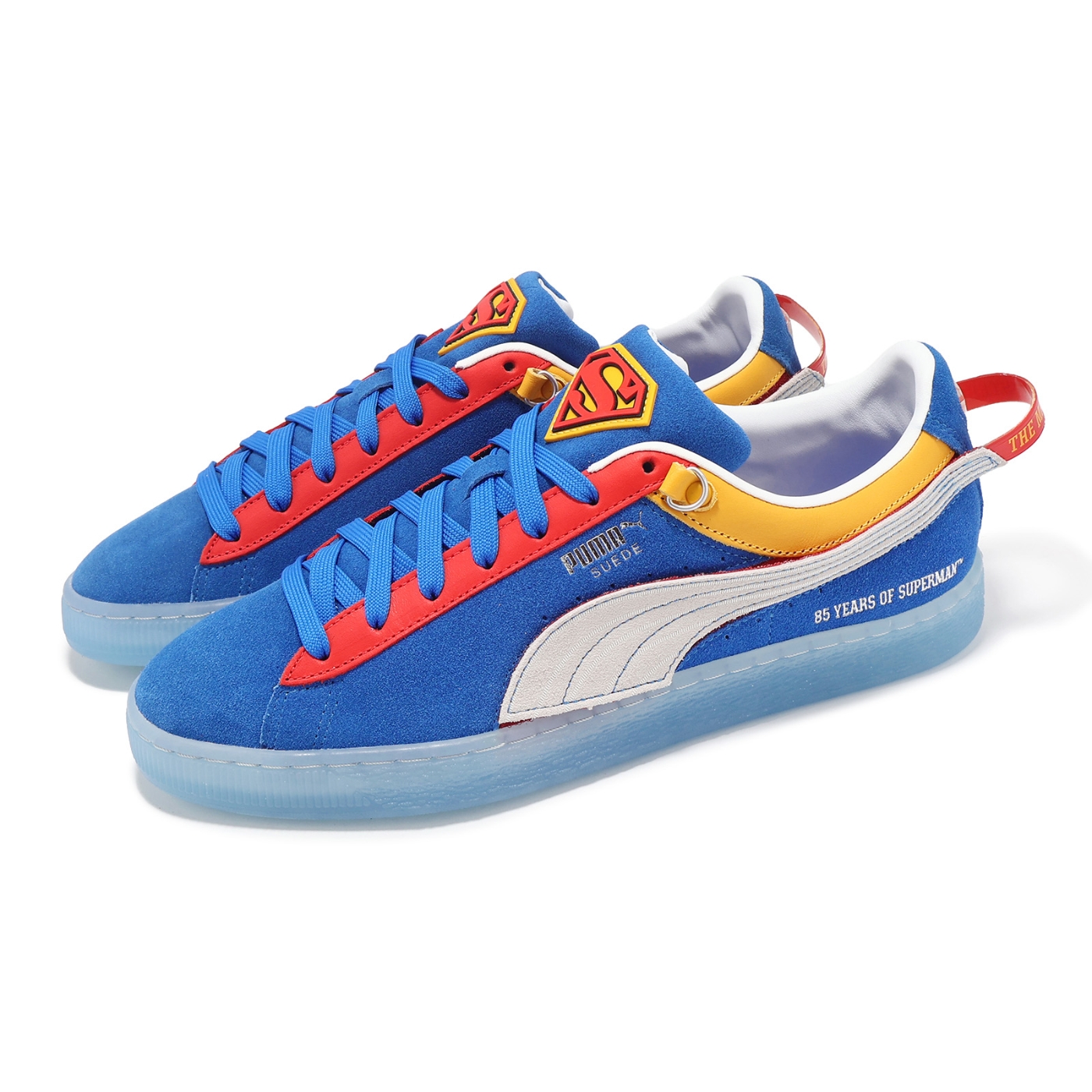Puma 休閒鞋Suede x Superman 85th Anni 男鞋藍紅聯名超人85週年麂皮 