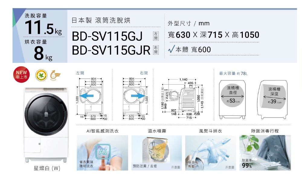 HITACHI日立 BD-SV115GJR - 詳情3