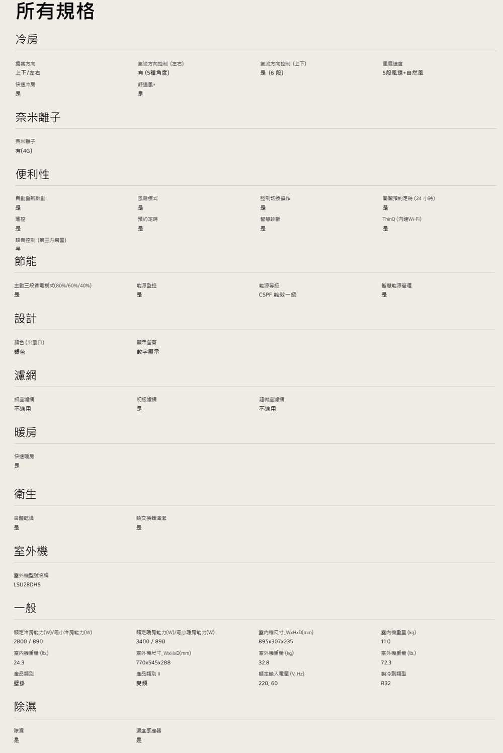 LG樂金 LSU28DHS - 詳情1