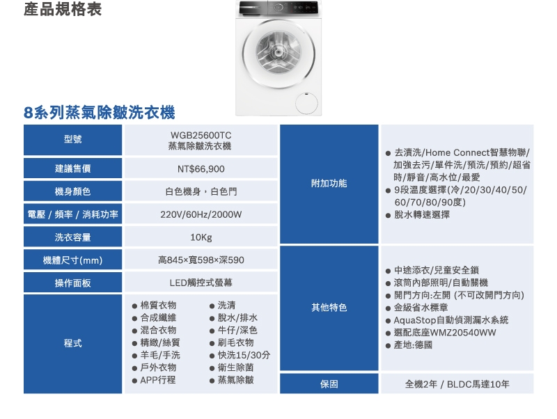 BOSCH博世 WGB25600TC - 詳情7