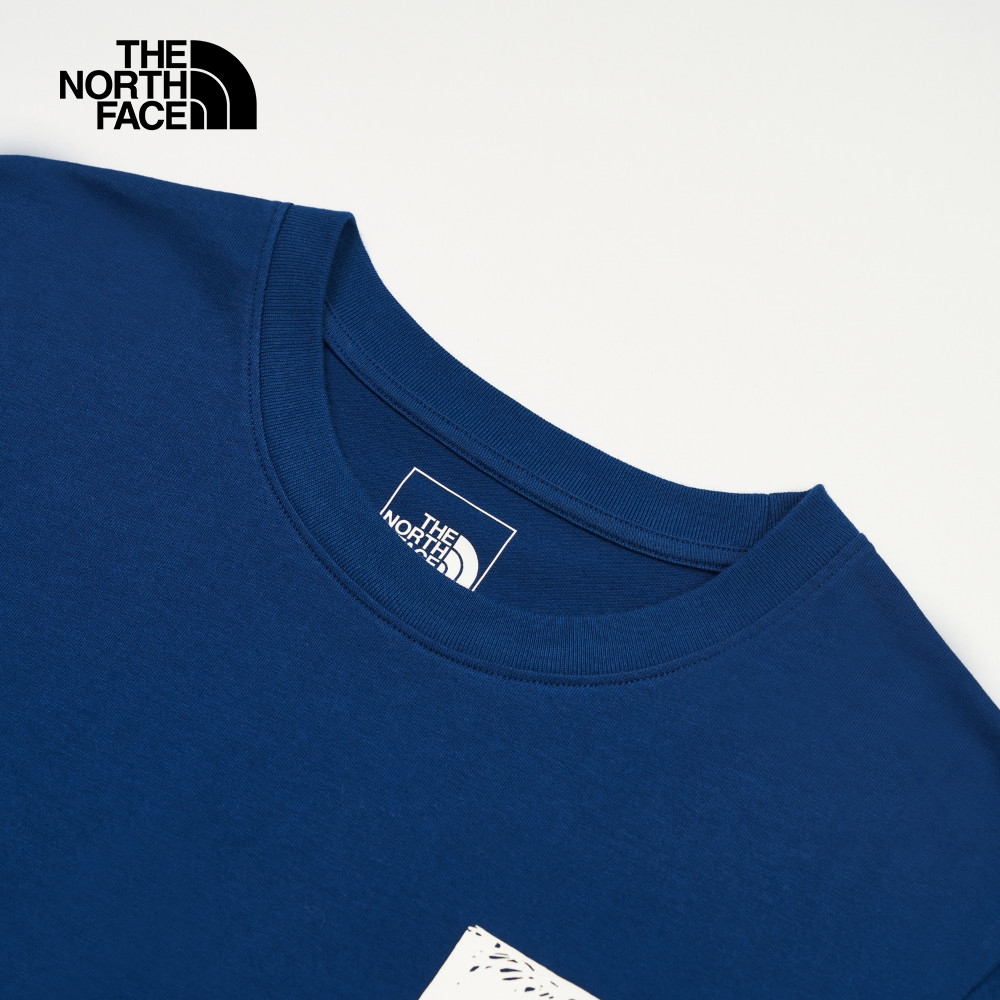 The North Face 男女短袖上衣- U REG NOVELTY NSE BOX LOGO SS TEE GRAPHI  -藍色-NF0A8EY8D1R | 短袖上衣| Yahoo購物中心