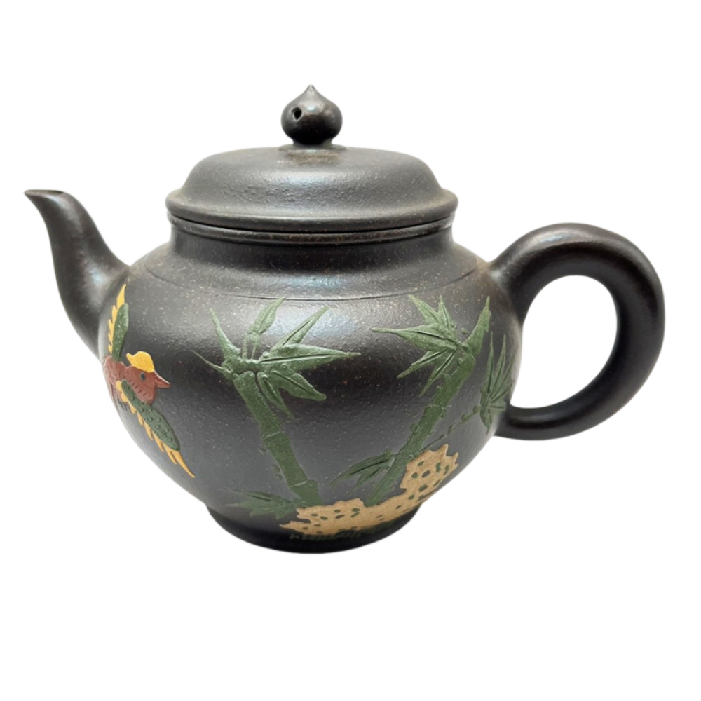 藏茶轉運-黑金剛貼花茶壺B13 | 琴音壺/煮水壺| Yahoo購物中心