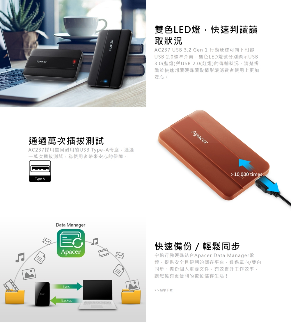 Apacer宇瞻 AC237 1T - 詳情3